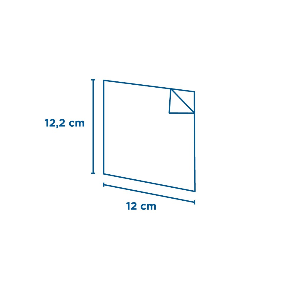 173.60-BUSTE APERTE 2 LATI 22 G/M2 + 8 LDPE 12x12,2 CM BIANCO KRAFT (100 u.)