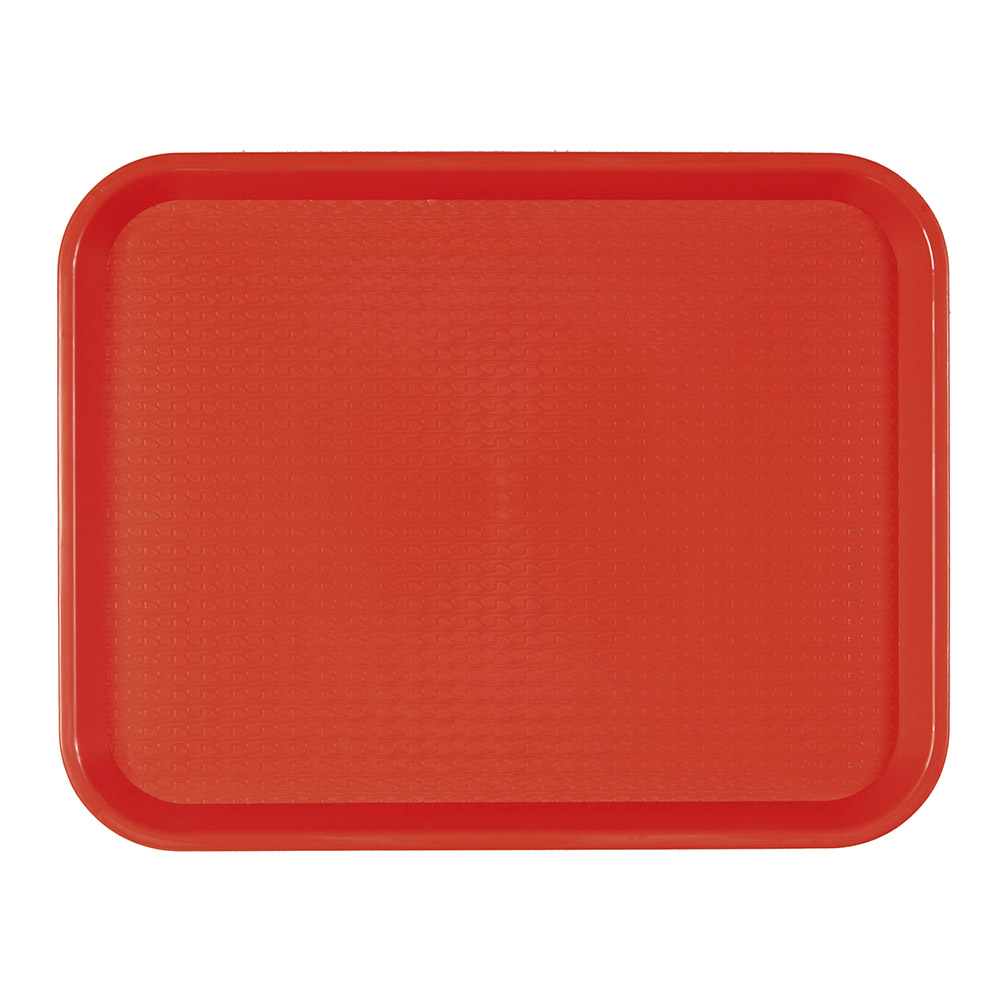 132.04-VASSOIO FAST FOOD 27,5x35,5x2 CM ROSSO PP