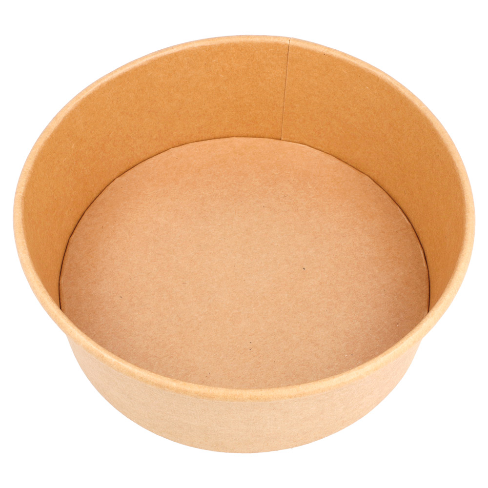 212.97-INSALATIERI 1300 ML - 43,3 oz 320 + 18 PE G/M2 Ø 18,4/16x6,6 CM NATURALE KRAFT (50 u.)