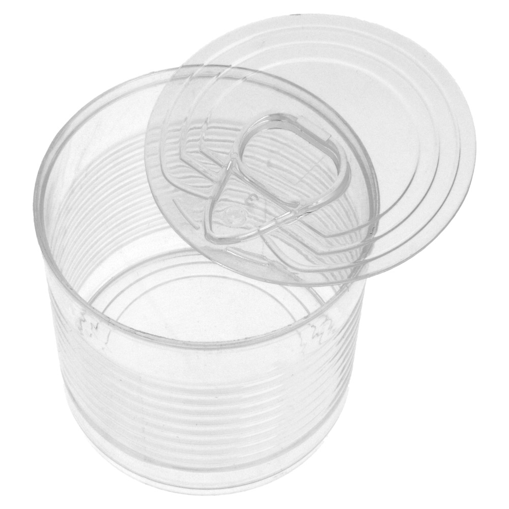 218.32-CONTENITORI APERITIVO BARATTOLO CONSERVA 220 ML Ø 7,4x7,2 CM TRASPARENTE PS (20 u.)