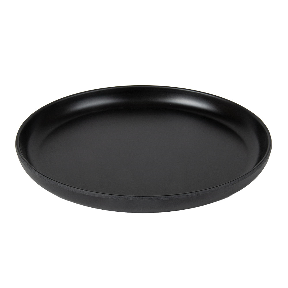 262.15-PIATTI PIANI ASAMI WARE Ø 19x2 CM NERO MELAMINA (1 u.)