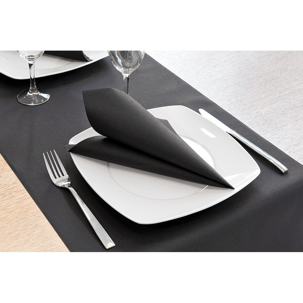 101.33-TOVAGLIOLI 55 G/M2 40x40 CM NERO AIRLAID (50 u.)