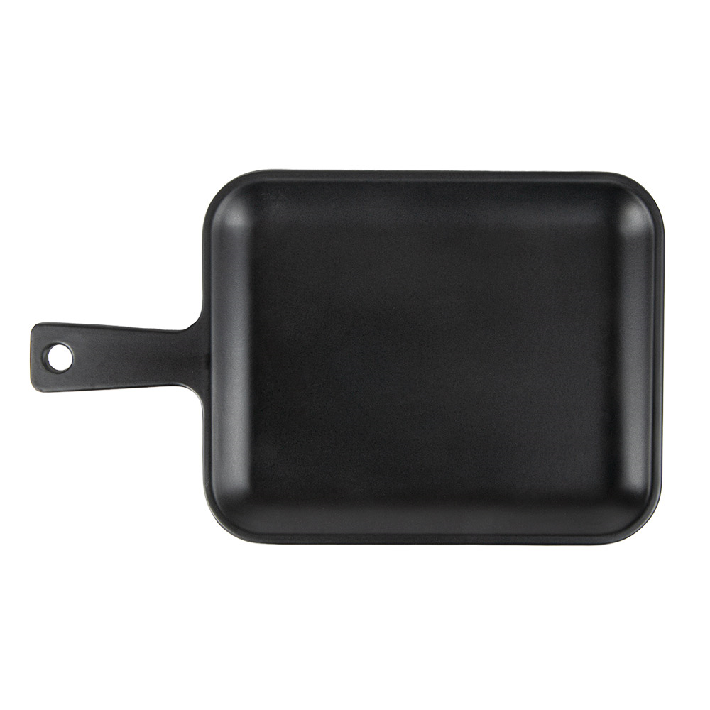 262.29-VASSOIO LUSSO PRESENTAZIONE ASAMI WARE 24x14,2x1,5 CM NERO MELAMINA (1 u.)