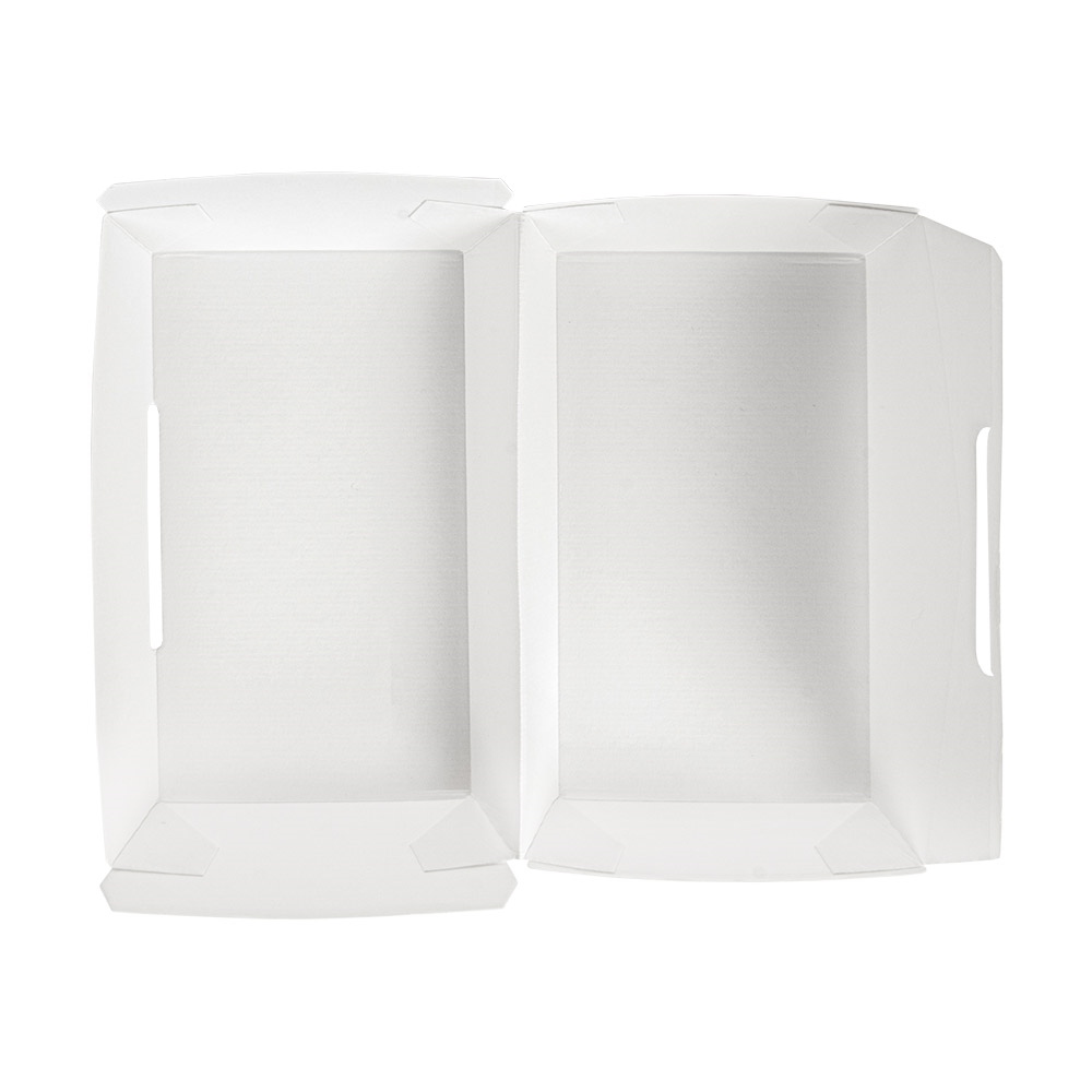 235.04-SCATOLE "LUNCH BOX" THEPACK 19,5x11,5x6,5 CM BIANCO CARTONE NANO-MICRO (50 u.)