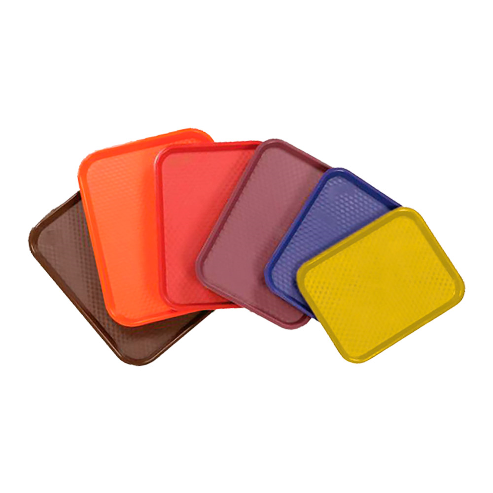 132.04-VASSOIO FAST FOOD 27,5x35,5x2 CM ROSSO PP