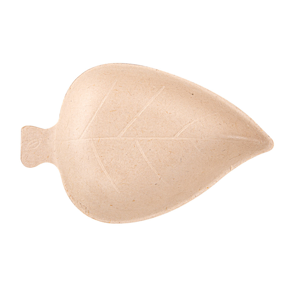 232.70-CONTENITORE FOGLIE 'BIONIC' 9x6x1,2 CM NATURALE BAGASSA (50 u.)