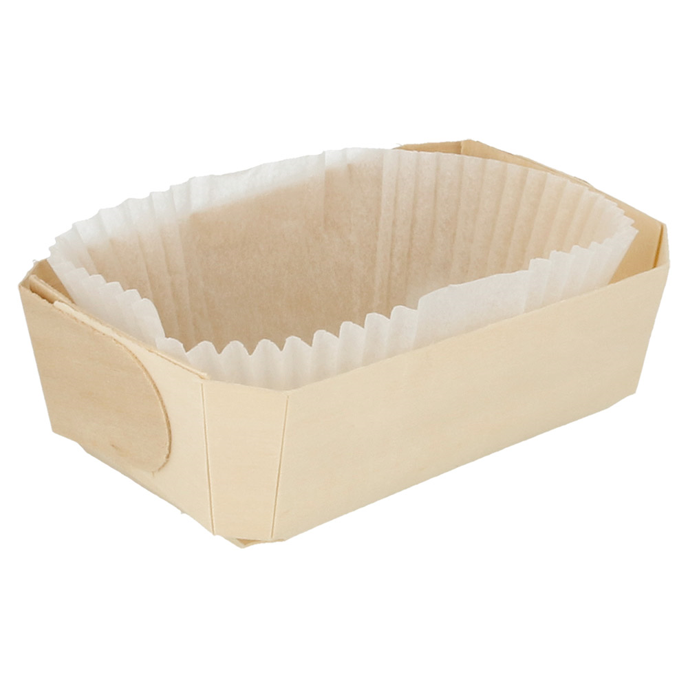 154.94-CONI + STAMPI IN SILICONE 'WOOD' 800 ML 18,5x11,5x5,5 CM NATURALE LEGNO (25 u.)