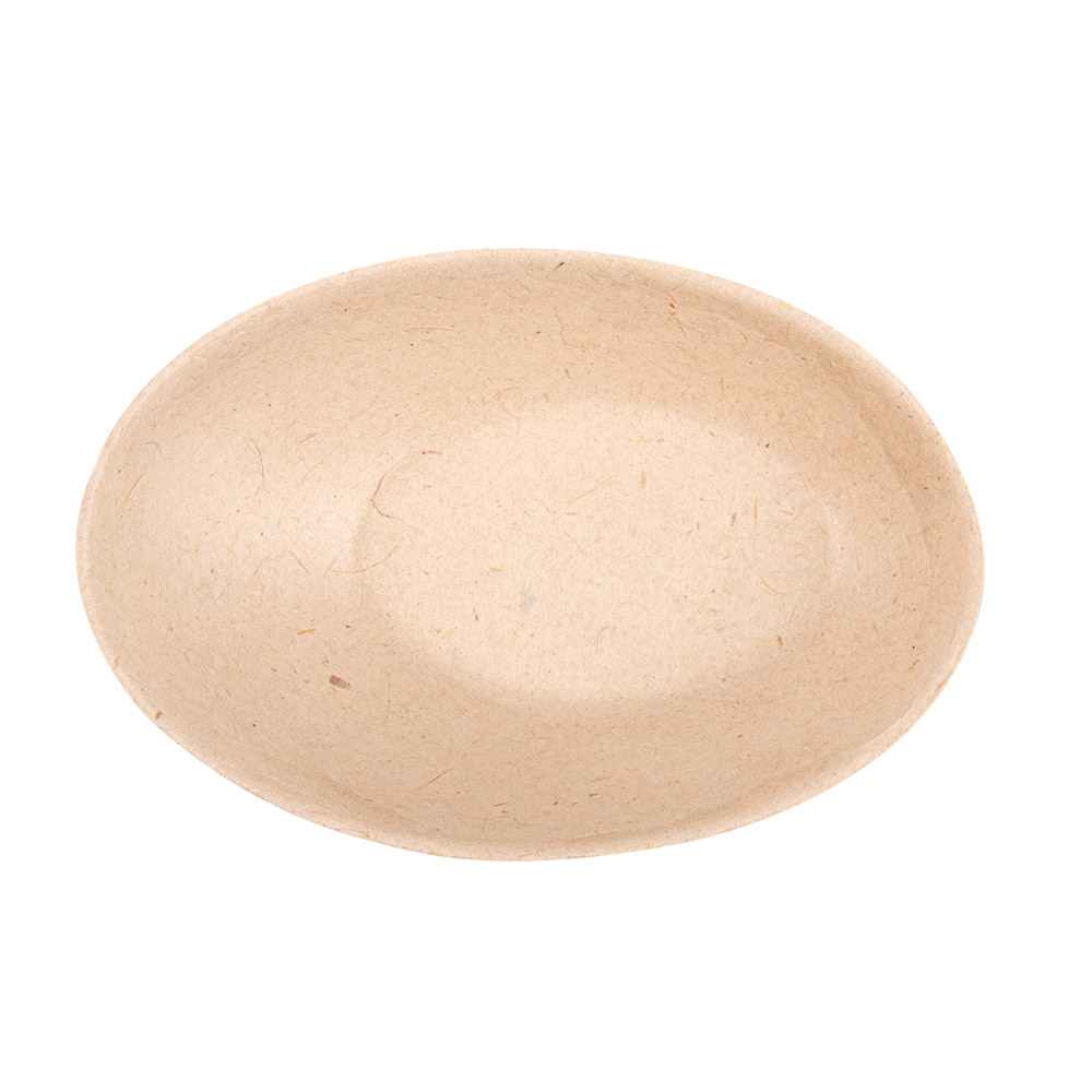 232.72-CONTENITORE OVALE 'BIONIC' 8x4,8x2,7 CM NATURALE BAGASSA (50 u.)