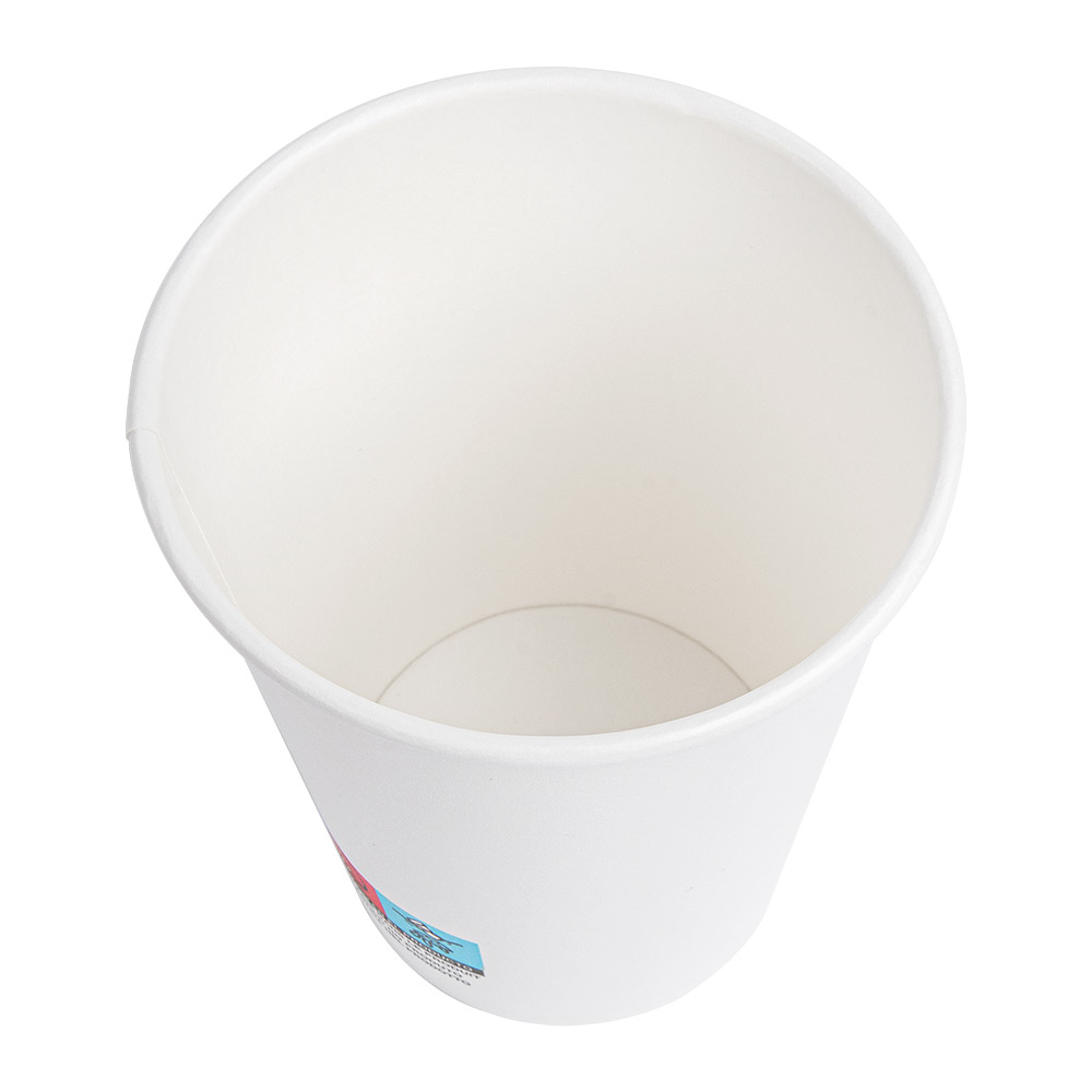 228.97-BICCHIERI BEVANDE CALDE 1 PARETE 360 ML - 12 oz 300 + 18 PE G/M2 Ø9/6x11 CM BIANCO CARTONE (50 u.)