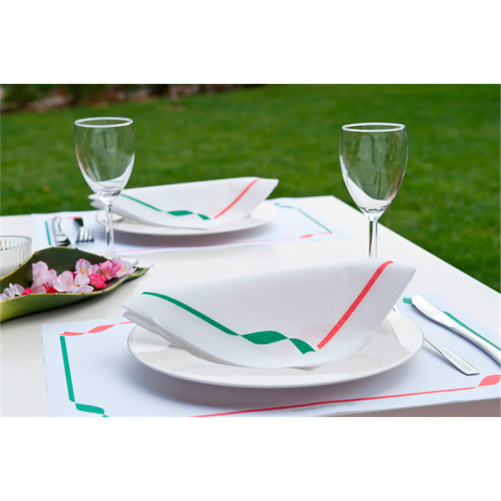166.74-TOVAGLIOLI ECOLABEL 'DOUBLE POINT' TRATTORIA 18 G/M2 40x40 CM BIANCO TISSUE (50 u.)
