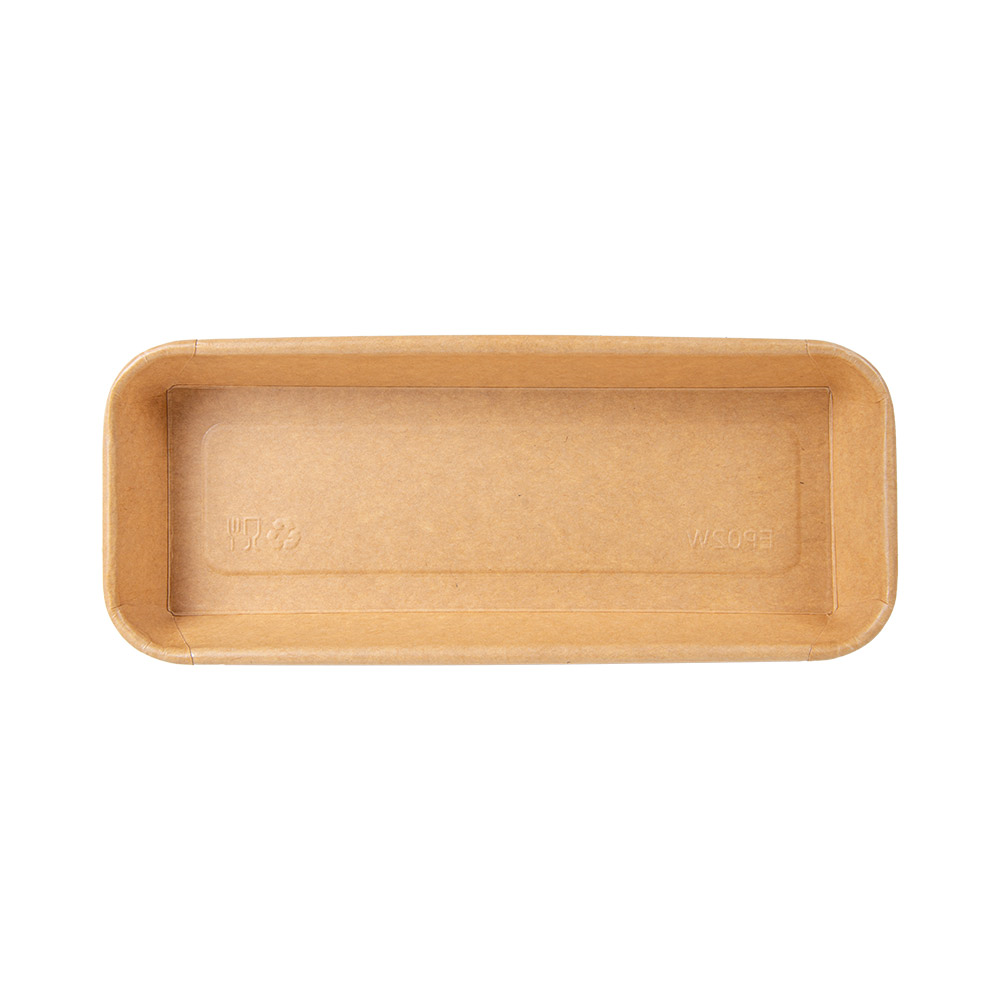 268.84-RECIPIENTI PER "SUSHI" 20PE + 280 +16PE G/M2 22,1x9,1x2,4 CM NATURALE KRAFT (50 u.)