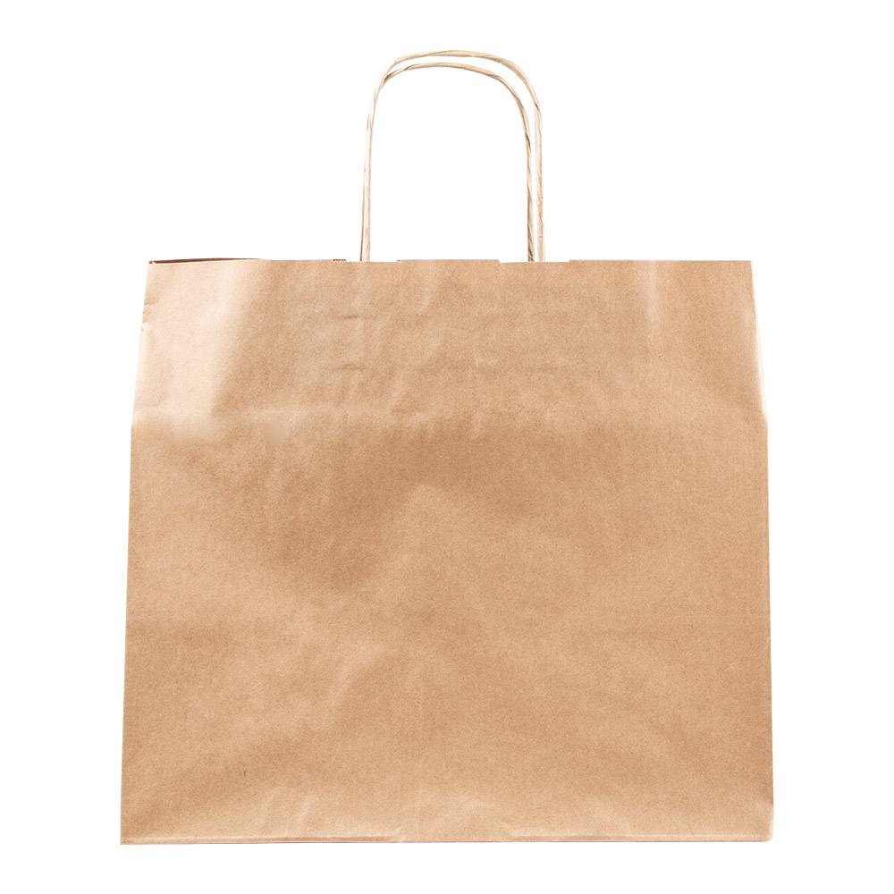 167.19-BORSE SOS TRAITEUR CON MANICI 90 G/M2 32+21x28,5 CM NATURALE KRAFT (250 u.)