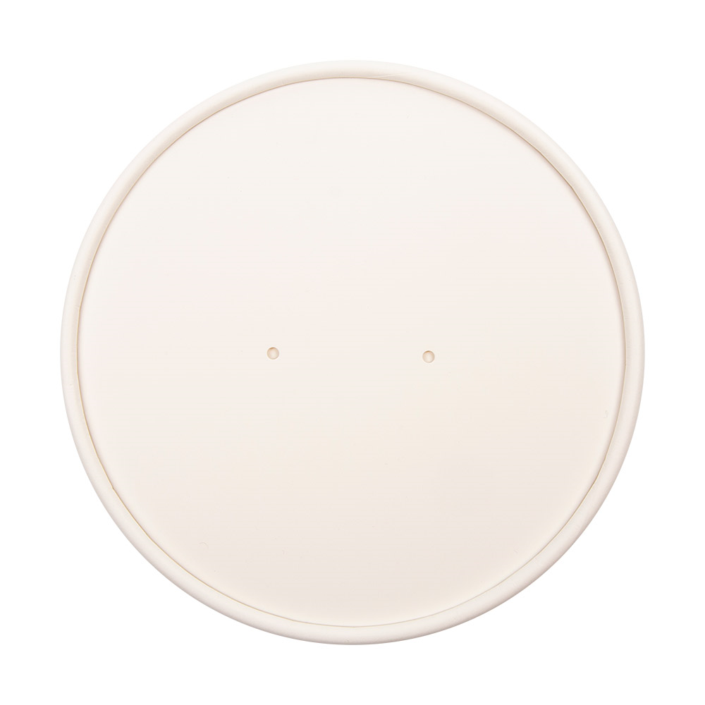 228.36-COPERCHIO PER CODICE 228.34 780 ML - 26 oz 560 G/M2 + PE Ø15 CM BIANCO CARTONE (25 u.)