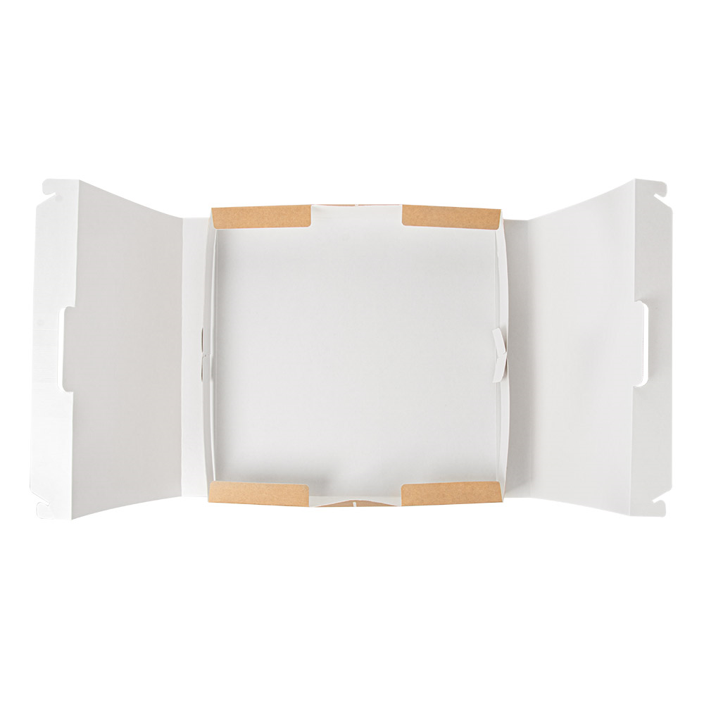 253.25-SCATOLA CON MANIGLIA 32x32x3,8 CM NATURALE CARTONE A MICROCANALI (100 u.)