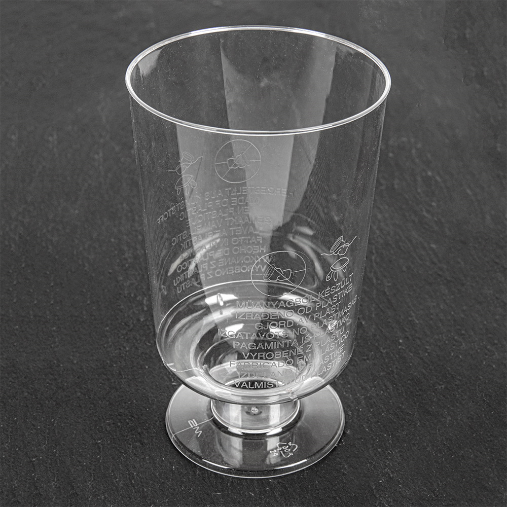 154.28-COPPA INIETTATA "JEREZ " 95 ML Ø 4,8x8,5 CM TRASPARENTE CRISTAL PS (15 u.)