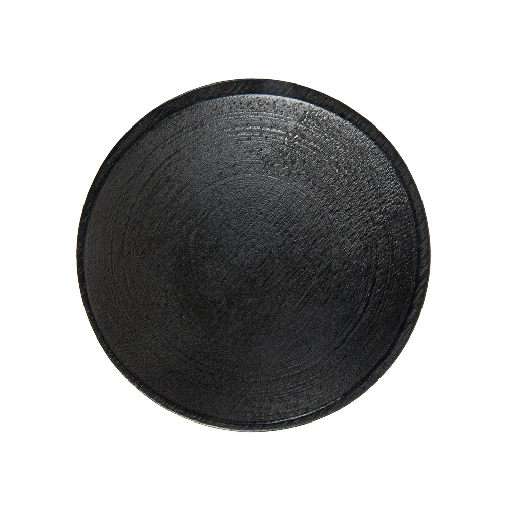 278.31-MINI PIATTO ROTONDO 'BAMBOO' Ø 6x1 CM NERO BAMBÙ (12 u.)