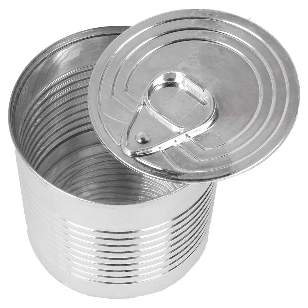 213.65-CONTENITORI APERITIVO BARATTOLO CONSERVA 220 ML Ø7,4x7,2 CM ARGENTO PS (20 u.)