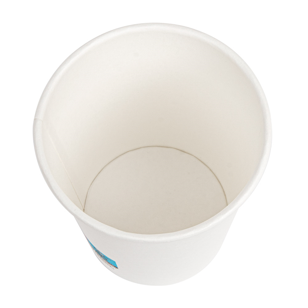 228.96-BICCHIERI BEVANDE CALDE 1 PARETE 240 ML - 8 oz 280 + 18 PE G/M2 Ø8/5,6x9,2 CM BIANCO CARTONE (50 u.)