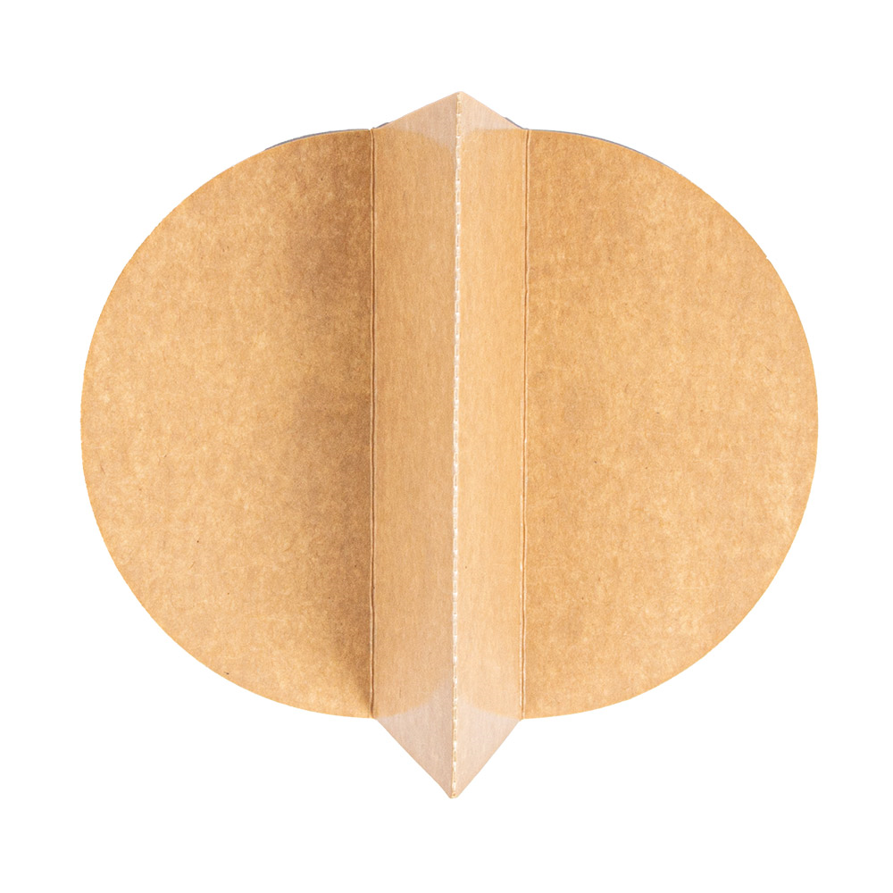 269.09-SEPARATORE INSALATIERA COD. 212.98 300 + 18 PE G/M2 Ø22,3/14x4,8 CM NATURALE KRAFT (100 u.)