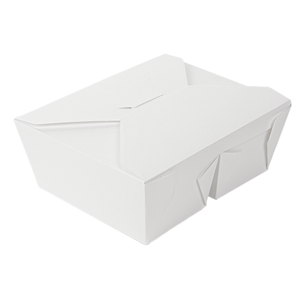 258.53-SCATOLE AMERICANE 2 SCOMPARTI THEPACK 1320 + 660 ML 19,6x14x6,2 CM BIANCO CARTONE NANO-MICRO + PP (50 u.)
