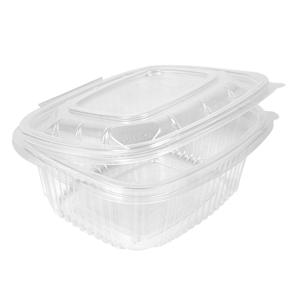 262.57-RECIPIENTI CON COPERCHIO 500 ML 14,3x12,6x5,5 CM TRASPARENTE PP (50 u.)