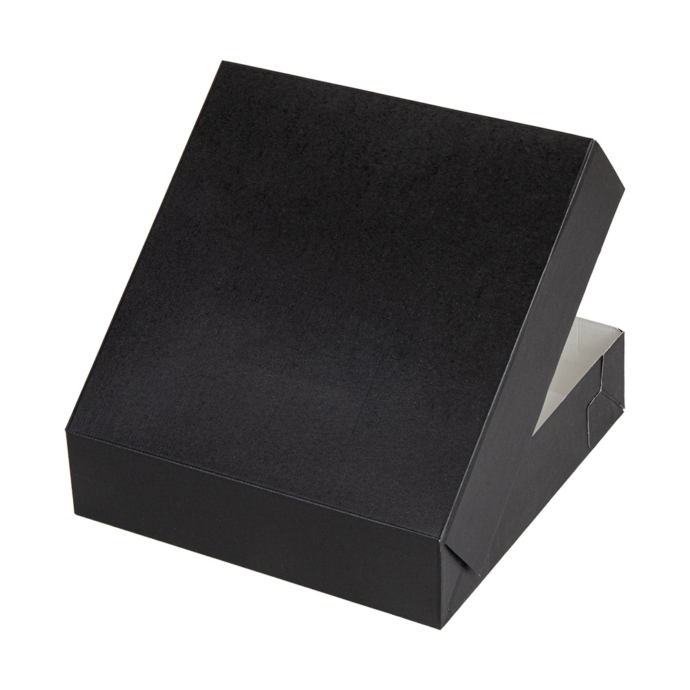 270.85-SCATOLE CATERING, PIANA 'THEPACK' 21x21x5 CM NERO CARTONE NANO-MICRO (50 u.)
