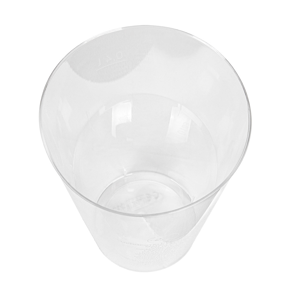 103.67-BICCHIERE INIETTATO 400 ML Ø 8,5/6x13 CM TRASPARENTE PS (50 u.)