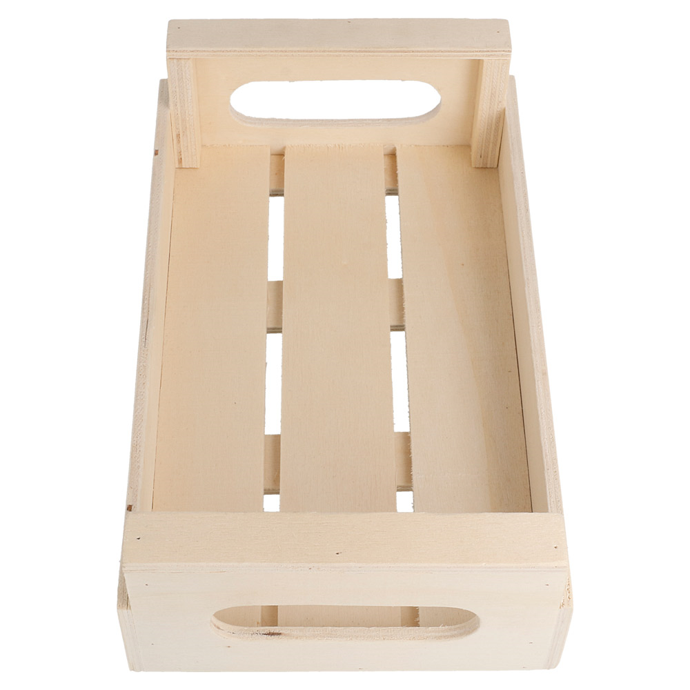 207.01-MINI CASSETTINA MULTIUSO 'WOOD' 20,5x12,5x6,5 CM NATURALE LEGNO