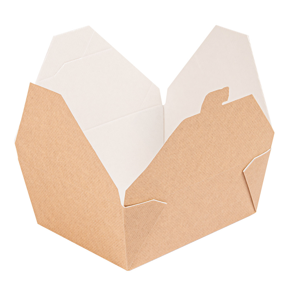 234.57-SCATOLE AMERICANE PER MICROONDE 'THEPACK' 1350 ML 15,2x12,1x6,5 CM NATURALE CARTONE NANO-MICRO + PP (50 u.)