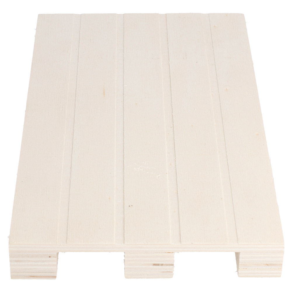 207.03-MINI PALLET 'WOOD' 20x12x2 CM NATURALE LEGNO