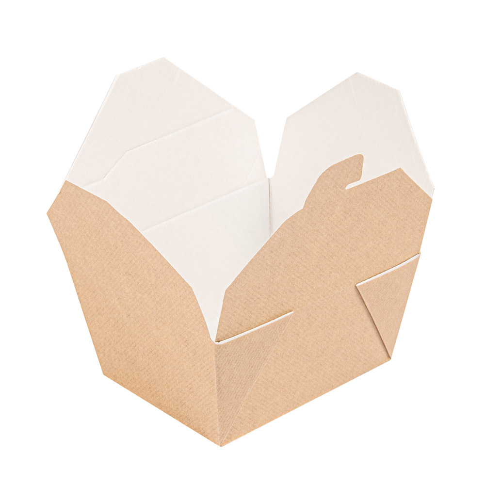 234.54-SCATOLE AMERICANE PER MICROONDE 'THEPACK' 780 ML 11,3x9x6,3 CM NATURALE CARTONE NANO-MICRO + PP (50 u.)