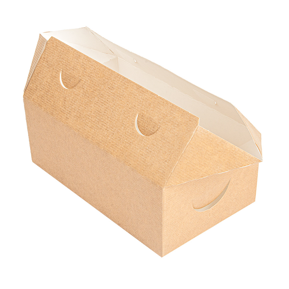 256.65-SCATOLE PORTA PRANZO 'THEPACK' 1 L 11x18x7 CM NATURALE CARTONE NANO-MICRO (50 u.)