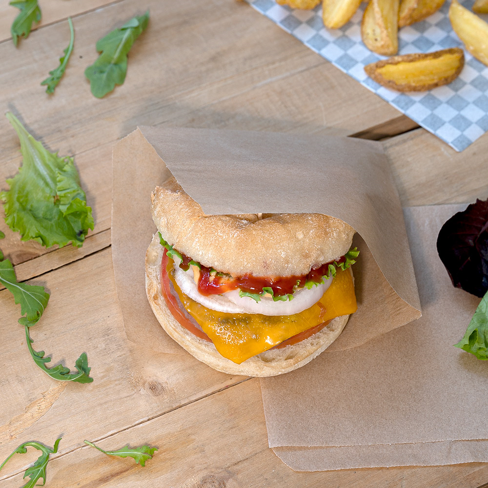 233.16-CARTA ANTIGRASSO APERTO 2 LATI FAST FOOD 34 G/M2 16x16,5 CM NATURALE PERGAMANA ANTIGRASSI (500 u.)