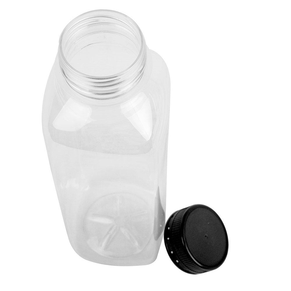 210.77-BOTTIGLIA 500 ML 6x6x19,5 CM TRASPARENTE RPET (126 u.)