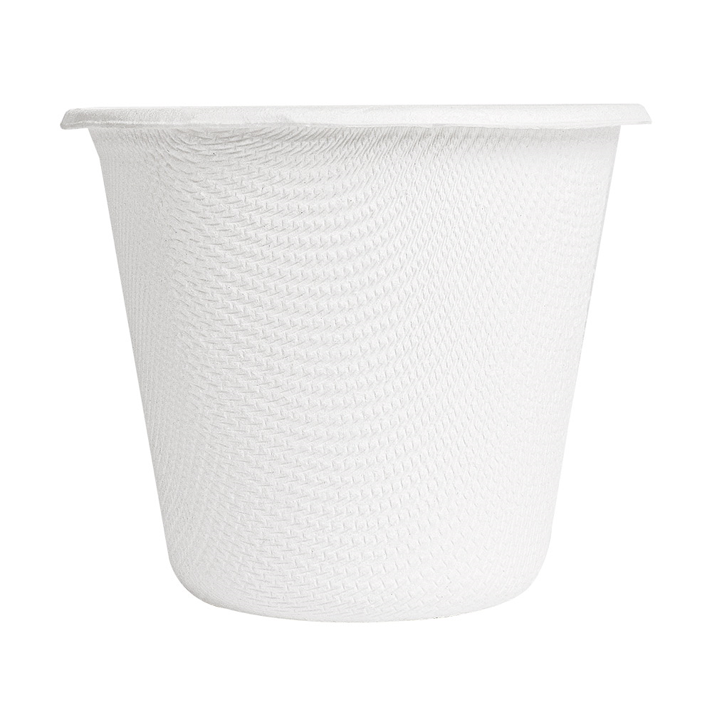 257.43-MINI TERRINE + COPERCHI 'BIONIC' 90 ML Ø 6,2x5,2+0,7 CM BIANCO BAGASSA (50 u.)