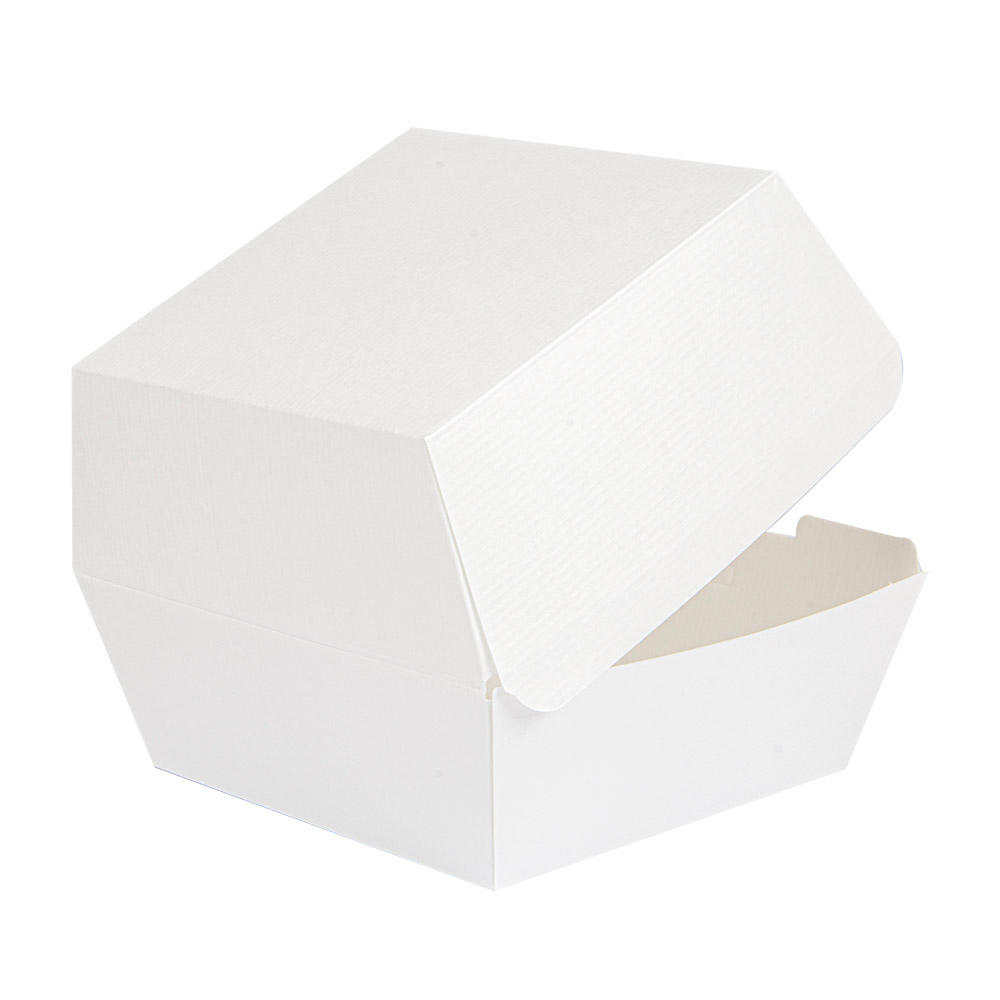 234.10-SCATOLE HAMBURGER 'THEPACK' 13x12,5x9 CM (M) BIANCO CARTONE NANO-MICRO (50 u.)