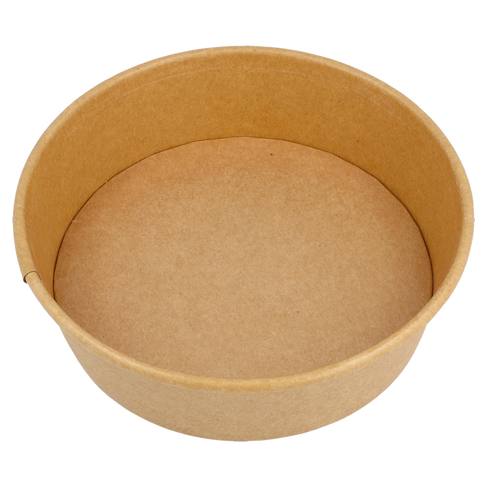 240.05-INSALATIERI 1300 ML 337 G/M2 + PE Ø 18,7/16x7 CM NATURALE KRAFT (50 u.)
