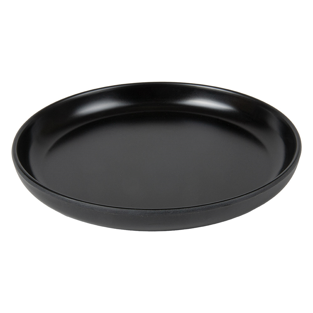 262.14-PIATTI PIANI ASAMI WARE Ø 16x2 CM NERO MELAMINA (1 u.)