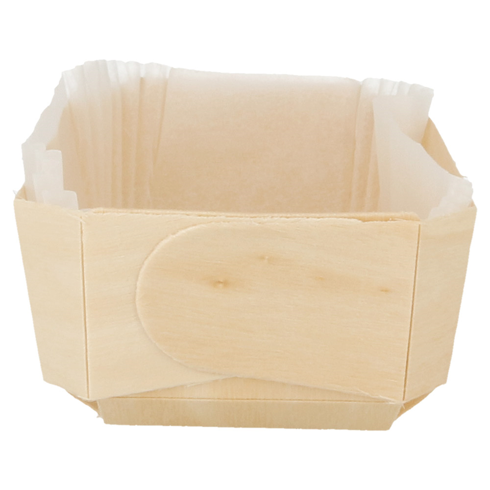 154.88-CONI + STAMPI IN SILICONE 'WOOD' 400 ML 14x9x4,5 CM NATURALE LEGNO (25 u.)