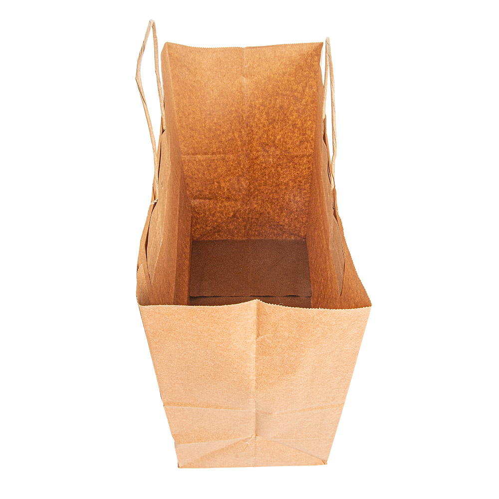 109.23-SACCHETTI SOS CON MANICI 90 G/M2 32+16x31 CM NATURALE KRAFT (250 u.)