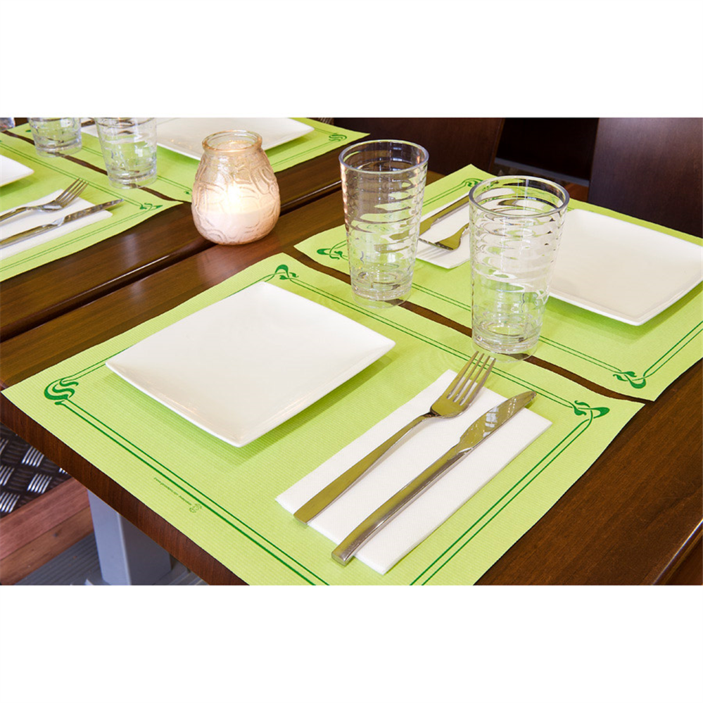 132.25-TOVAGLIETTE 48 G/M2 31x43 CM VERDE ANICE CELLULOSA (500 u.)