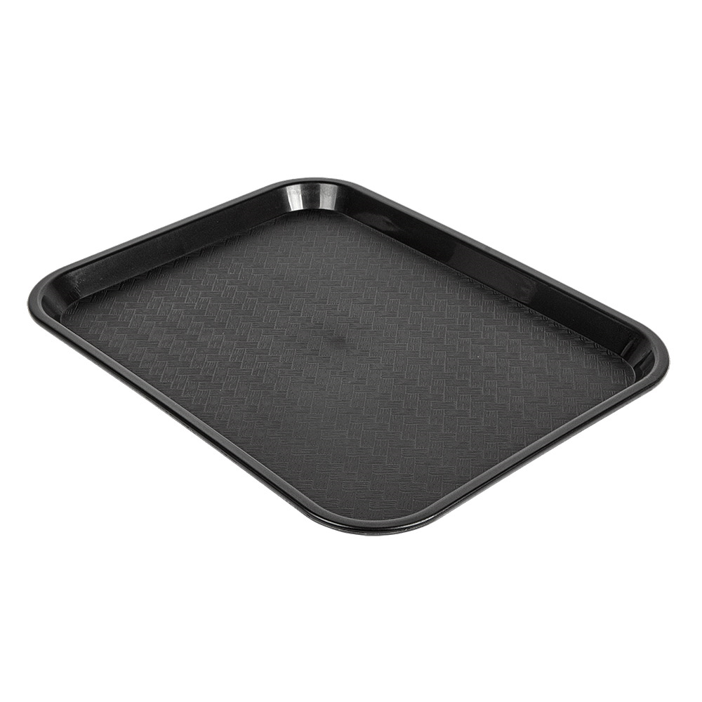 257.60-VASSOIO FAST FOOD 27,5x35,5x2 CM NERO PP
