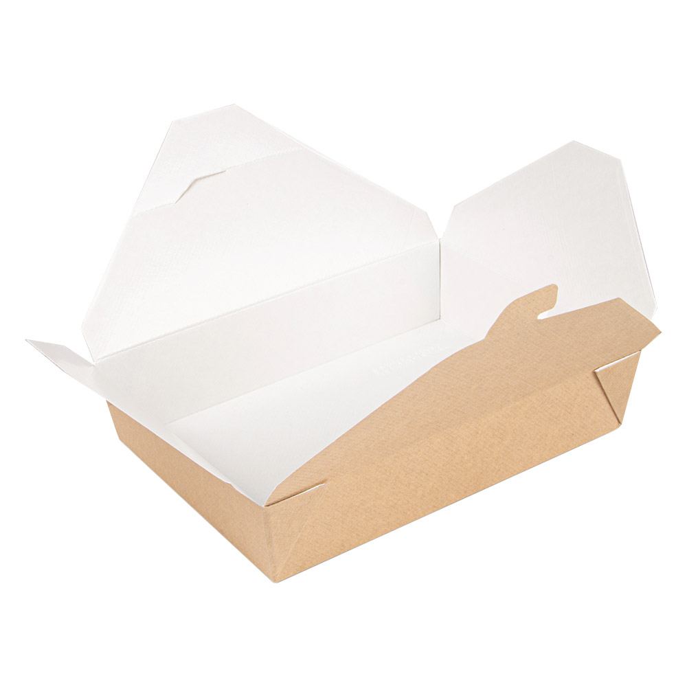 234.60-SCATOLE AMERICANE PER MICROONDE 'THEPACK' 1470 ML 19,6x14x4,5 CM NATURALE CARTONE NANO-MICRO + PP (50 u.)