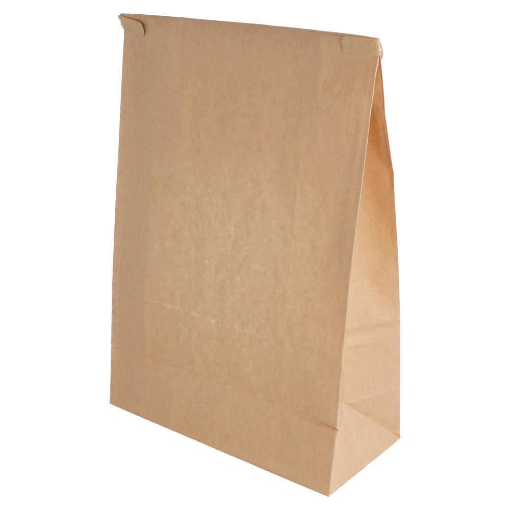 228.72-SACCHETTI SOS CON CHIUSURA CON FINESTRA 2500 GR 60 G/M2 + 25µ OPP 15,5+7x24,2 CM NATURALE KRAFT (50 u.)