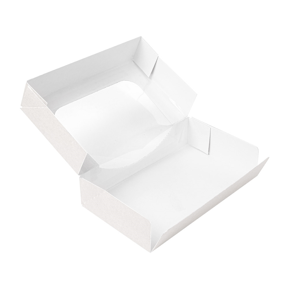 253.43-CONTENITORI SUSHI+FINESTRA 'THEPACK' 19,7x12x4,5 CM BIANCO CARTONE NANO-MICRO + OPP (50 u.)