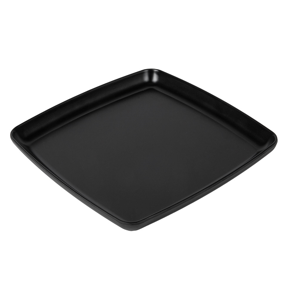 262.20-PIATTI PIANI QUADRATE ASAMI WARE 26,7x26,7x2,5 CM NERO MELAMINA (1 u.)