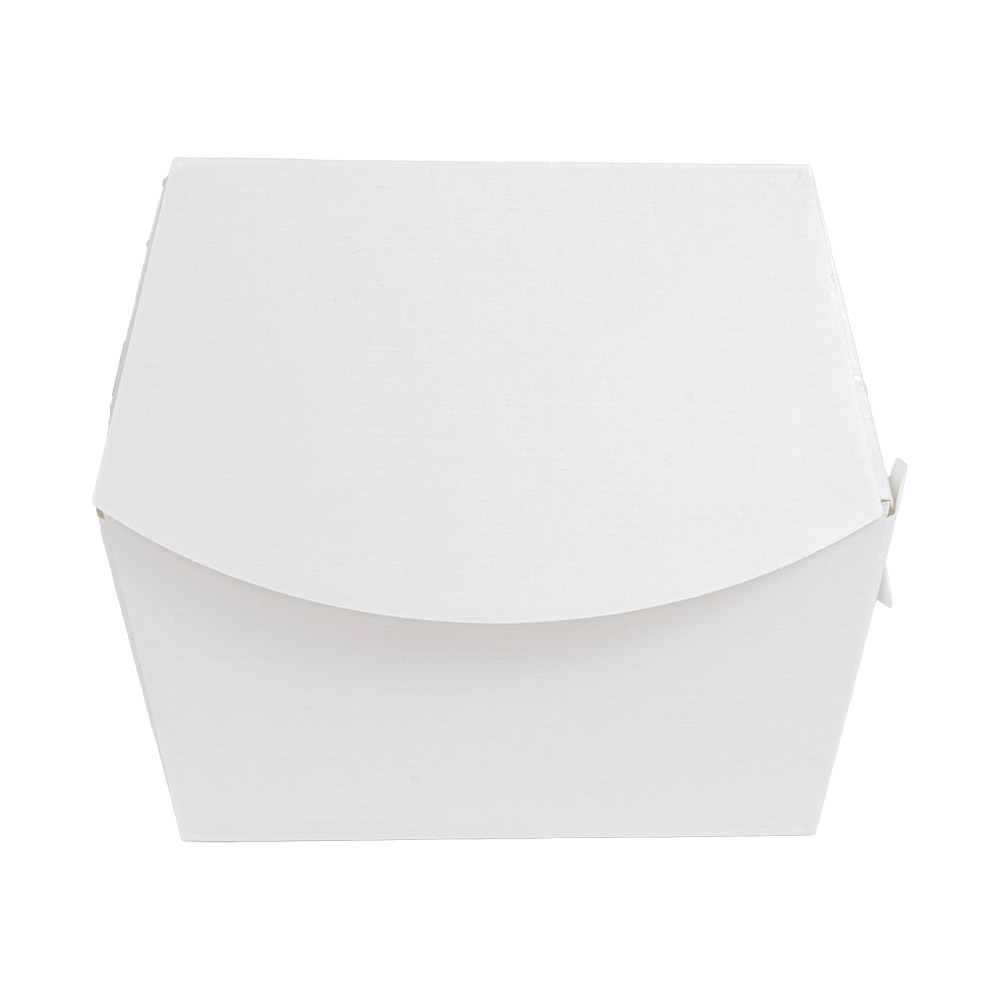 277.79-SCATOLE HAMBURGER 'THEPACK' 14,4x14x11,5 CM (XL TALLER) BIANCO CARTONE NANO-MICRO (50 u.)