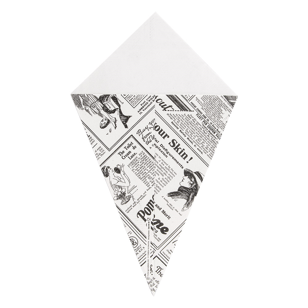 234.45-CONI PER FRITTI 'THEPACK' TIMES 250 G 15,7x26,8 CM BIANCO CARTONE NANO-MICRO (200 u.)