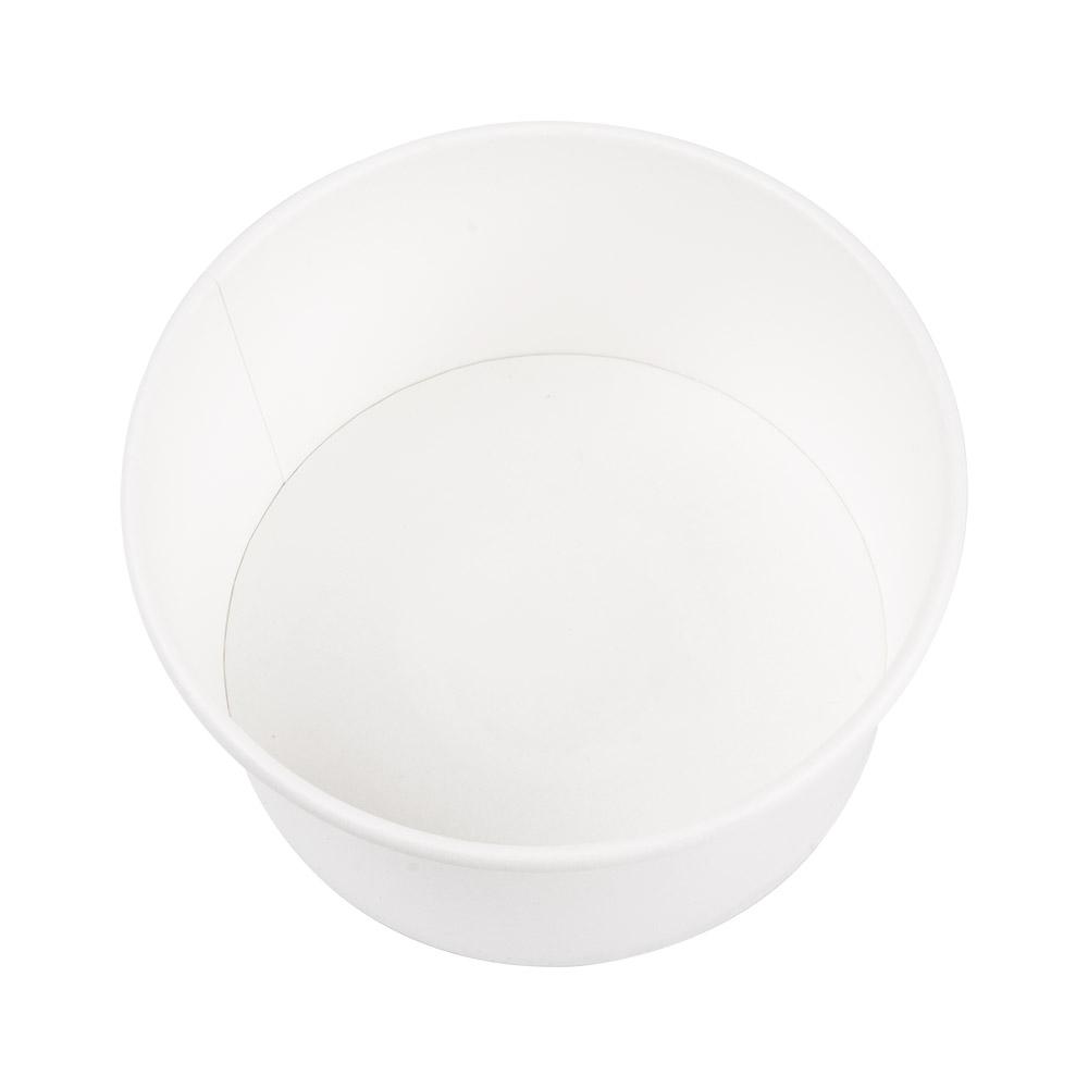 226.35-INSALATIERI 1000 ML - 33,3 oz 300 + 18 PE G/M2 Ø15/12,8x7,5 CM BIANCO CARTONE (50 u.)
