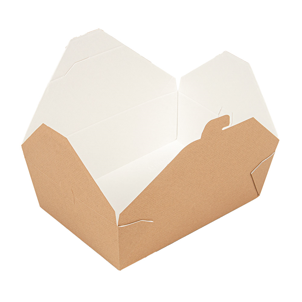 234.63-SCATOLE AMERICANE PER MICROONDE 'THEPACK' 1980 ML 19,6x14x6,2 CM NATURALE CARTONE NANO-MICRO + PP (50 u.)